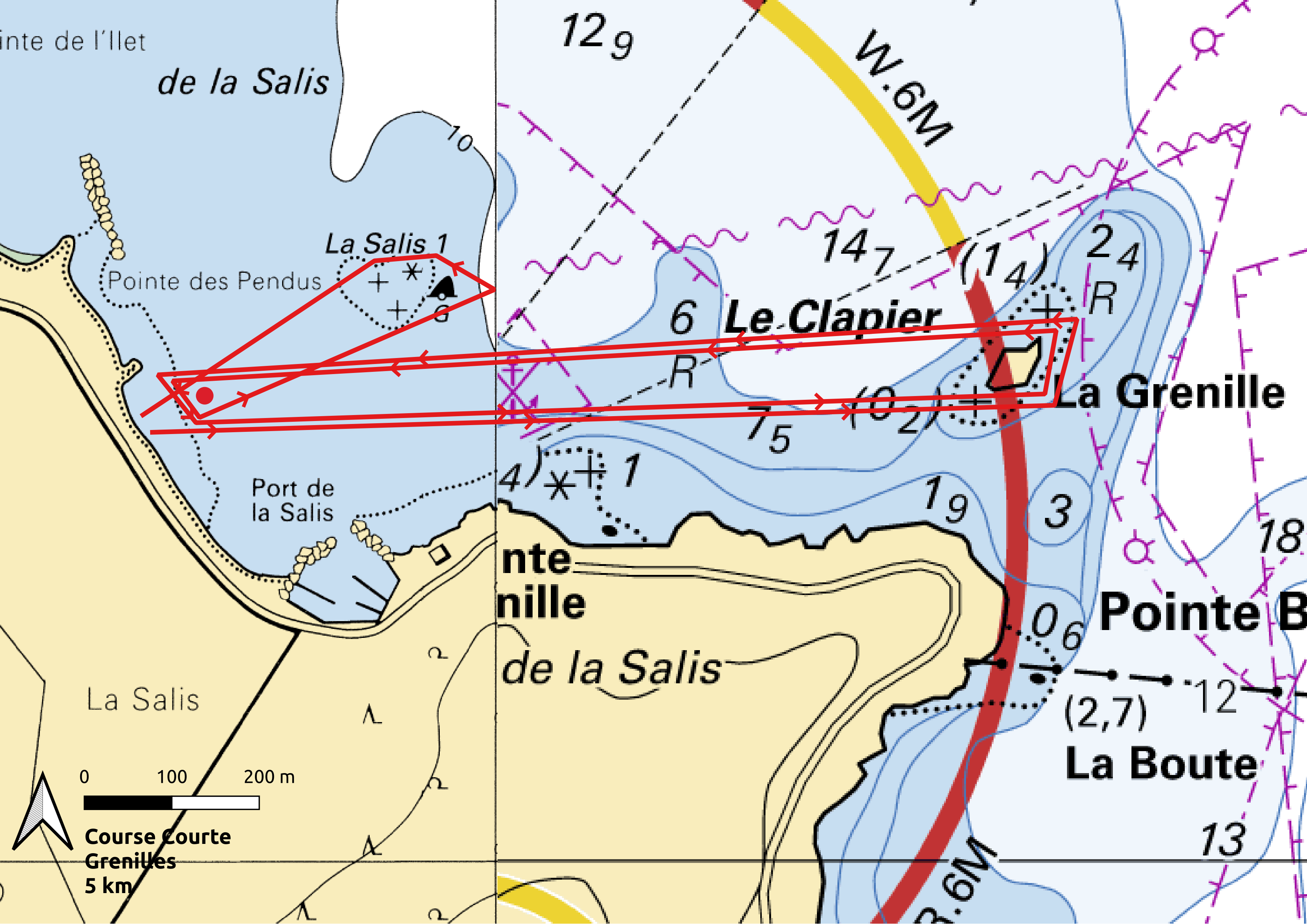 Parcours course courte — Baie de la Salis