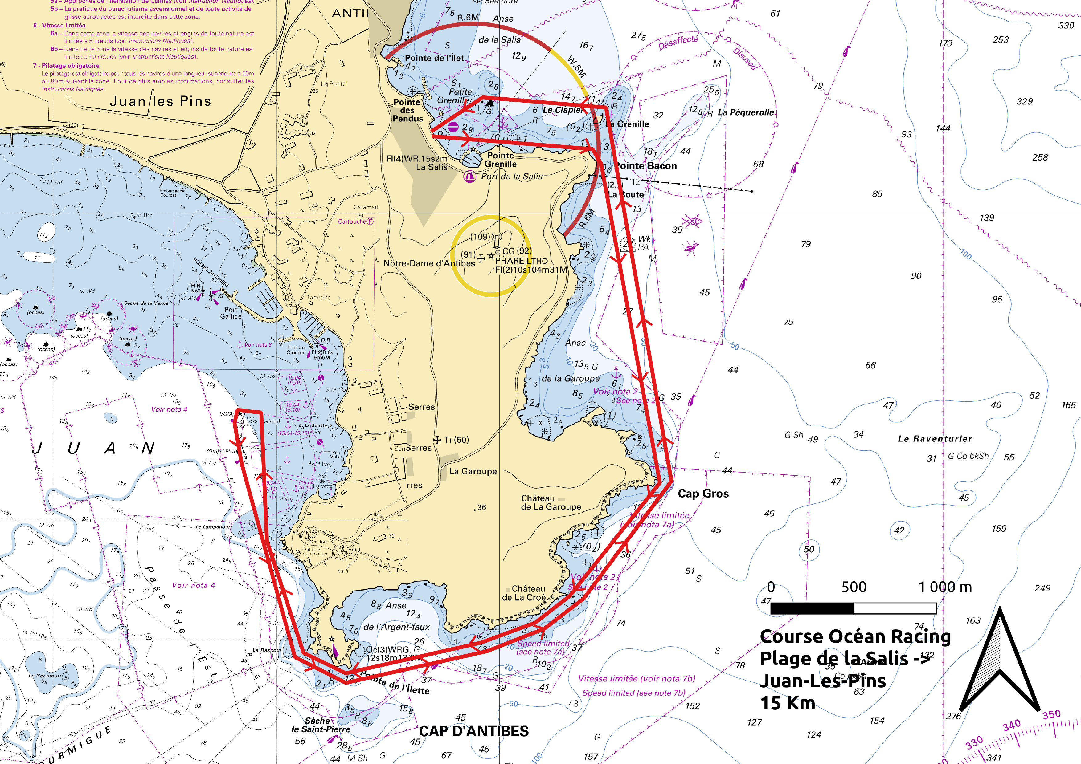 Parcours course longue — Baie de la Salis